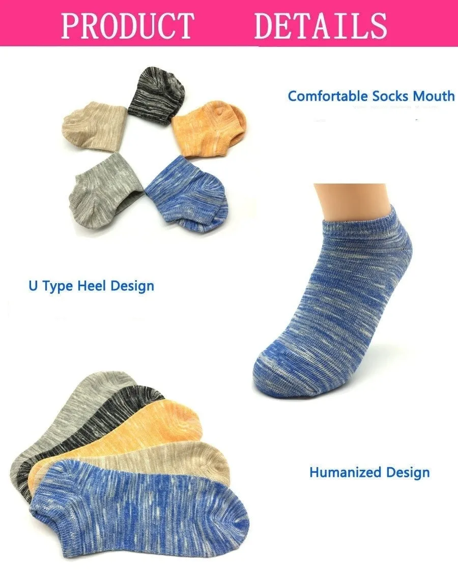 5 Pairs Lot Summer Casual Cotton Harajuku Ankle Socks for Women