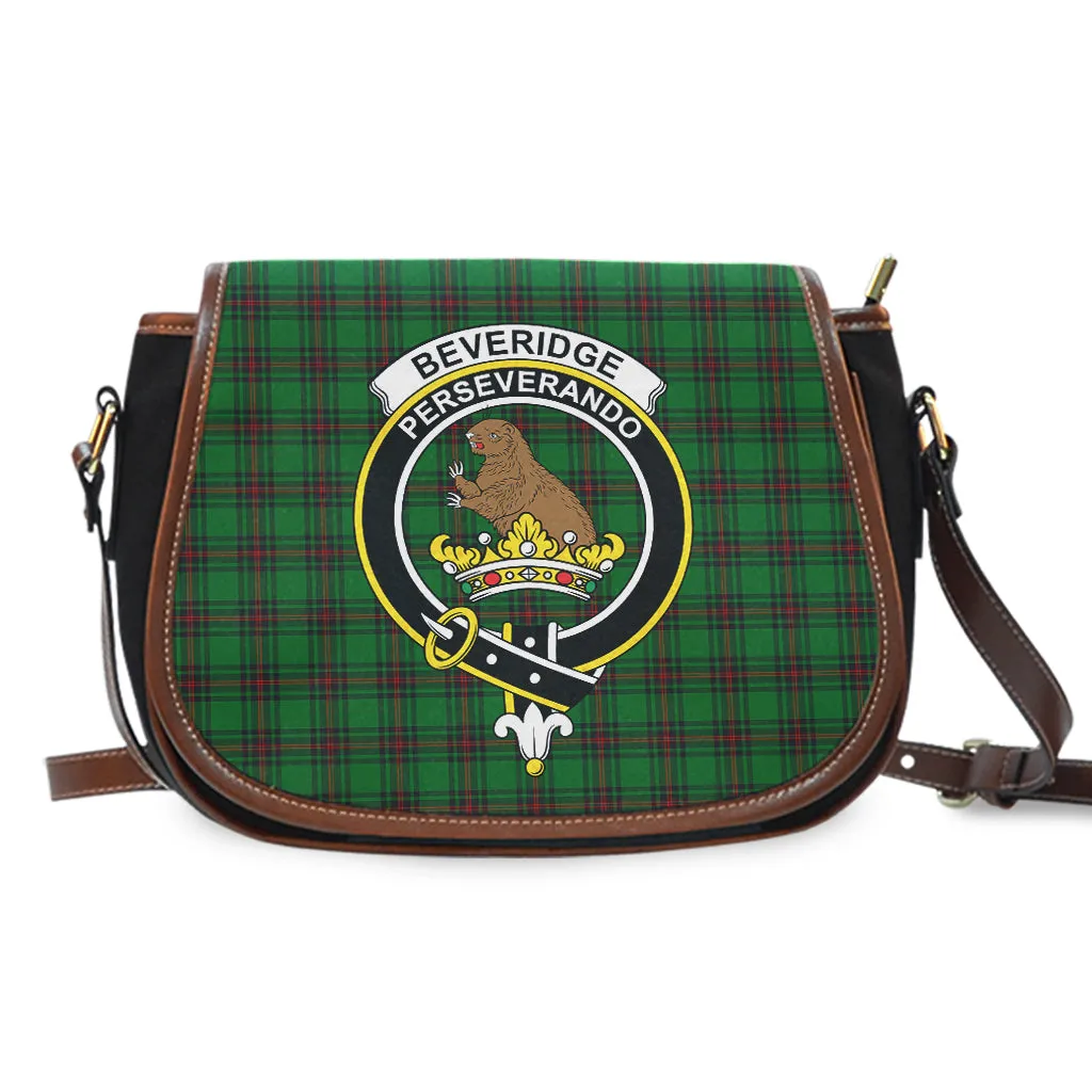 Beveridge Tartan Saddle Bag with Family Crest