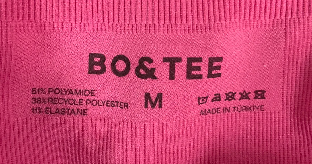 Bo   Tee Pink High-waist Define Luxe Leggings & Matching Sports Bra UK M