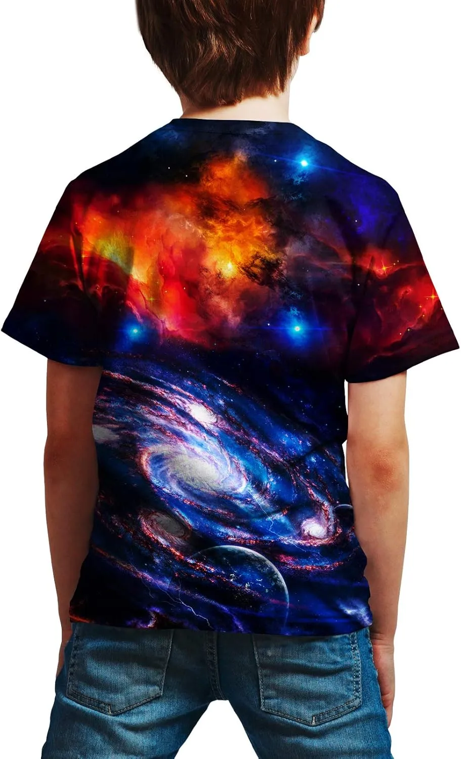 Boys Girls Kids Tee Shirt 3D Print Graphic Short Sleeve Shirt for Kids 6-16 Years