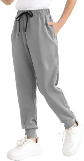Boys Jogger Sweatpants 3-16 Years Tapered Leg Lightweight Athletic Track Pants for Kids Youth
