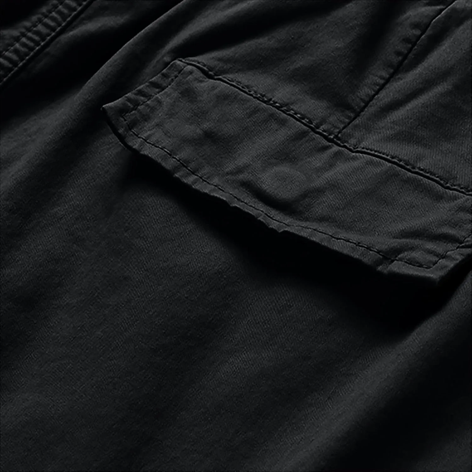 Casual Cargo Pants for Men Drawstring Elastic Waist Athletic Tapered Pants Outdoor Sports Joggers with Multi Pockets
