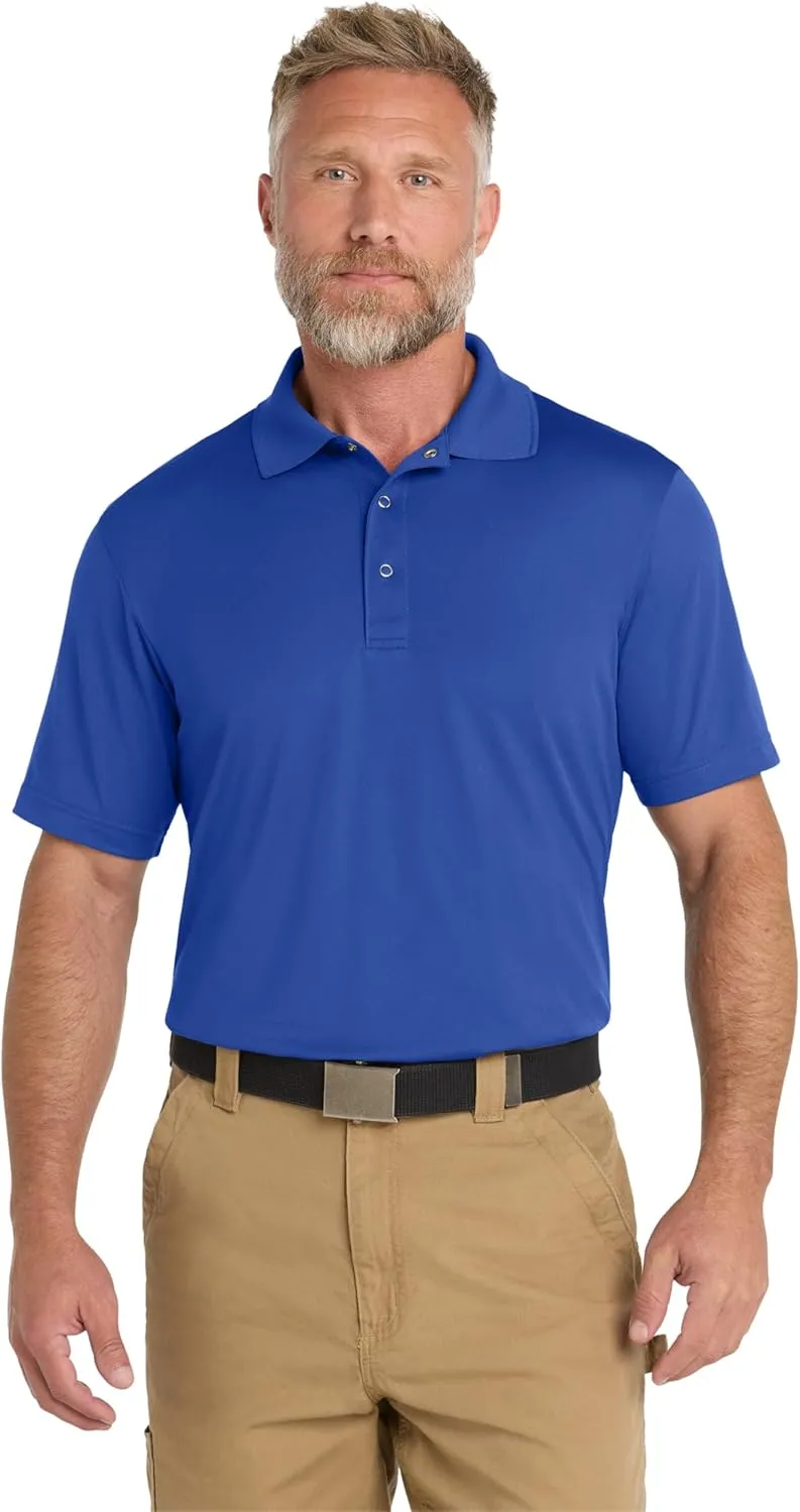 CornerStone Unisex Micropique Gripper Polo | Short Sleeve Collared Shirt for Men & Women, Lightweight Fit Top for Work & Golf
