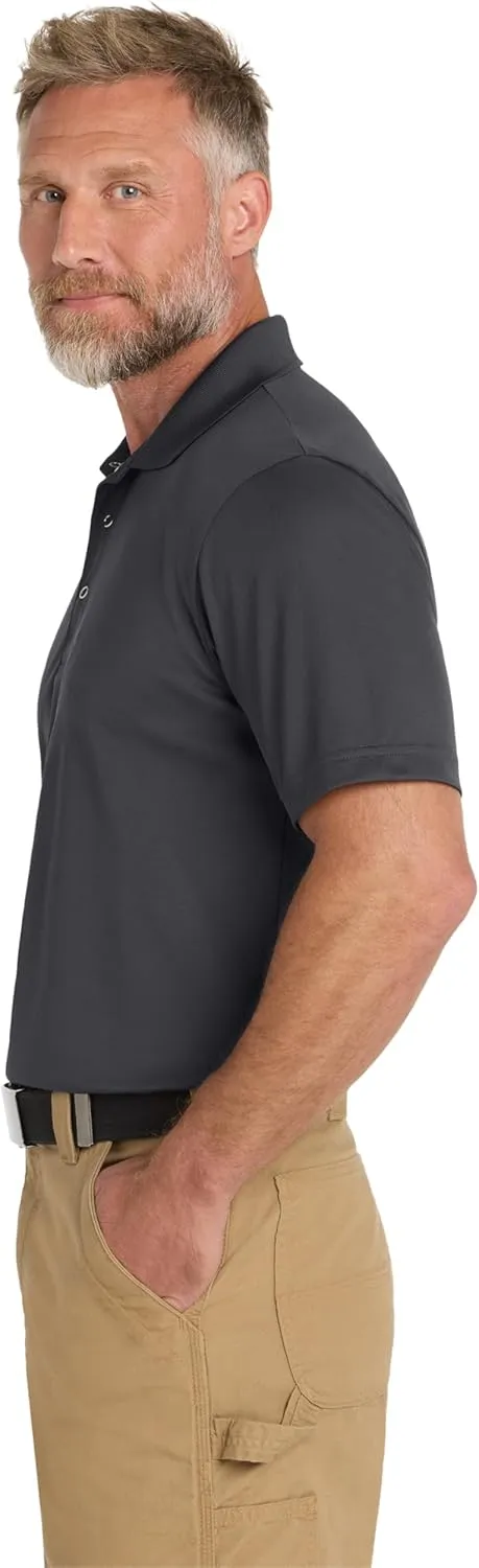 CornerStone Unisex Micropique Gripper Polo | Short Sleeve Collared Shirt for Men & Women, Lightweight Fit Top for Work & Golf
