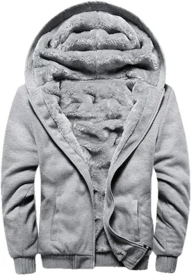 JiangWu Womens Fashion Fleece Sherpa Lined Hooded Coat Winter Thicken Warm Jacket