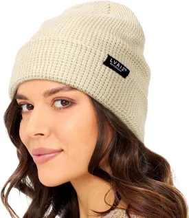 Lvaiz Hats Knit Beanie Hat for Men Women Winter Warm Knitted Waffle Slouchy Skull Watch Cap