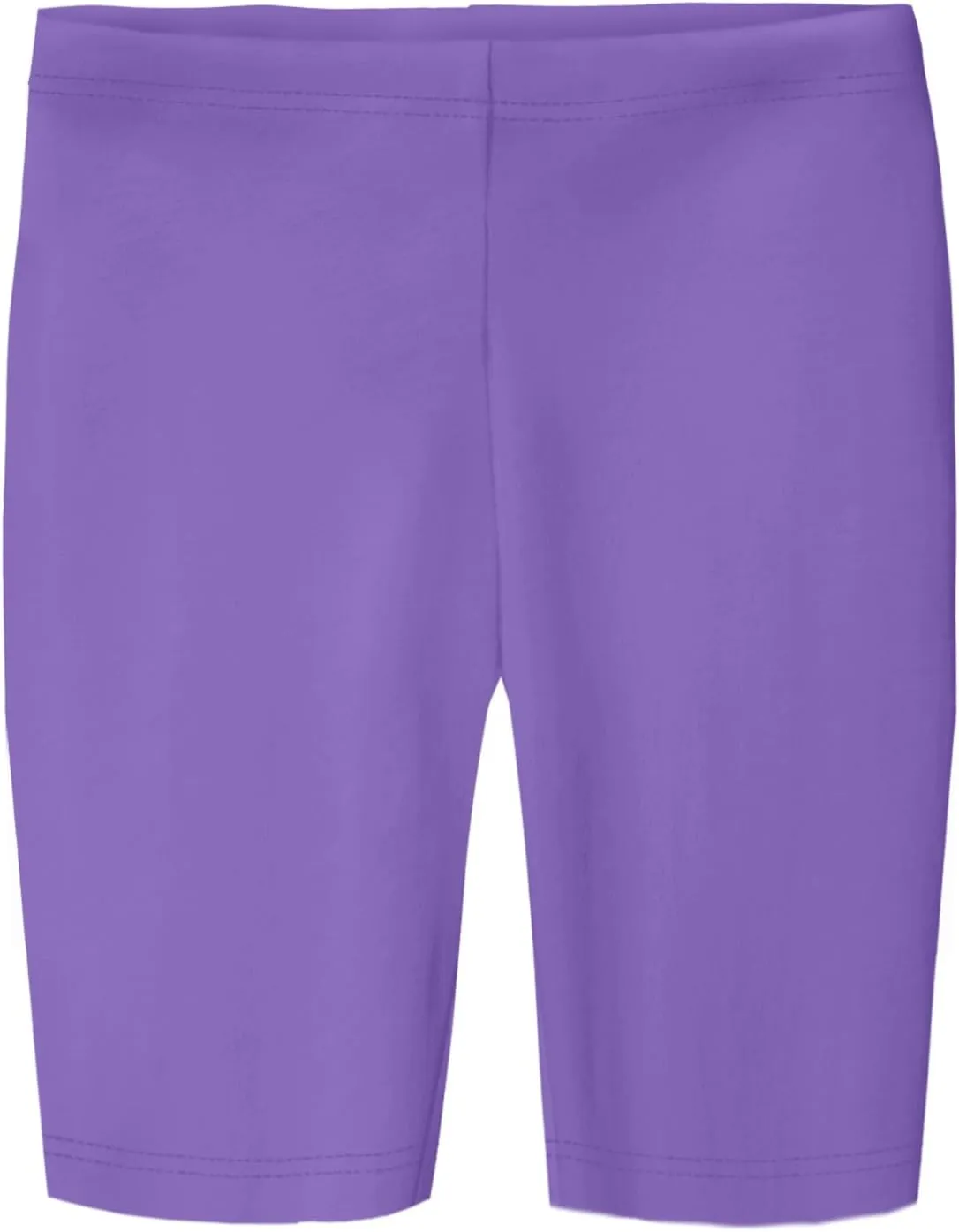 Made in USA Girls' Cotton Long Bike Shorts for School Play Sports