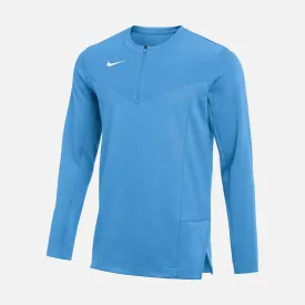 Men's 1/2 Zip Long-Sleeve Football Top, Valor Blue