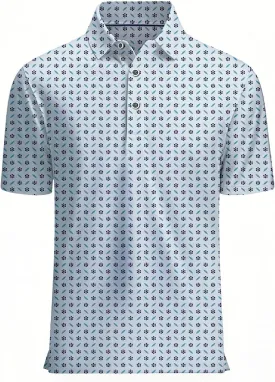 Mens Golf Shirts Short Sleeve Moisture Wicking Dry Fit Performance Athletic Polo Shirt