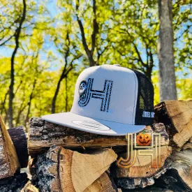 October Collection Jobes Hats Trucker cap - Silver/Black Halloween Ghost