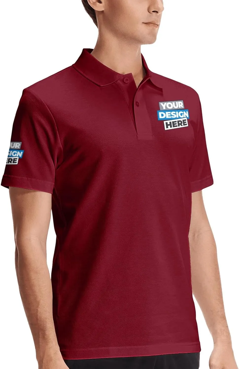 Pranboo Custom Polo Shirt, School Shirt, Golf Polo Shirt, for Business, Casual Wear, and Sports Teams