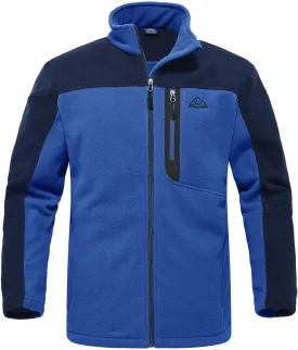 Rdruko Men's Fleece Jackets Full Zip Lightweight Outdoor Hiking Jackets Winter Coats