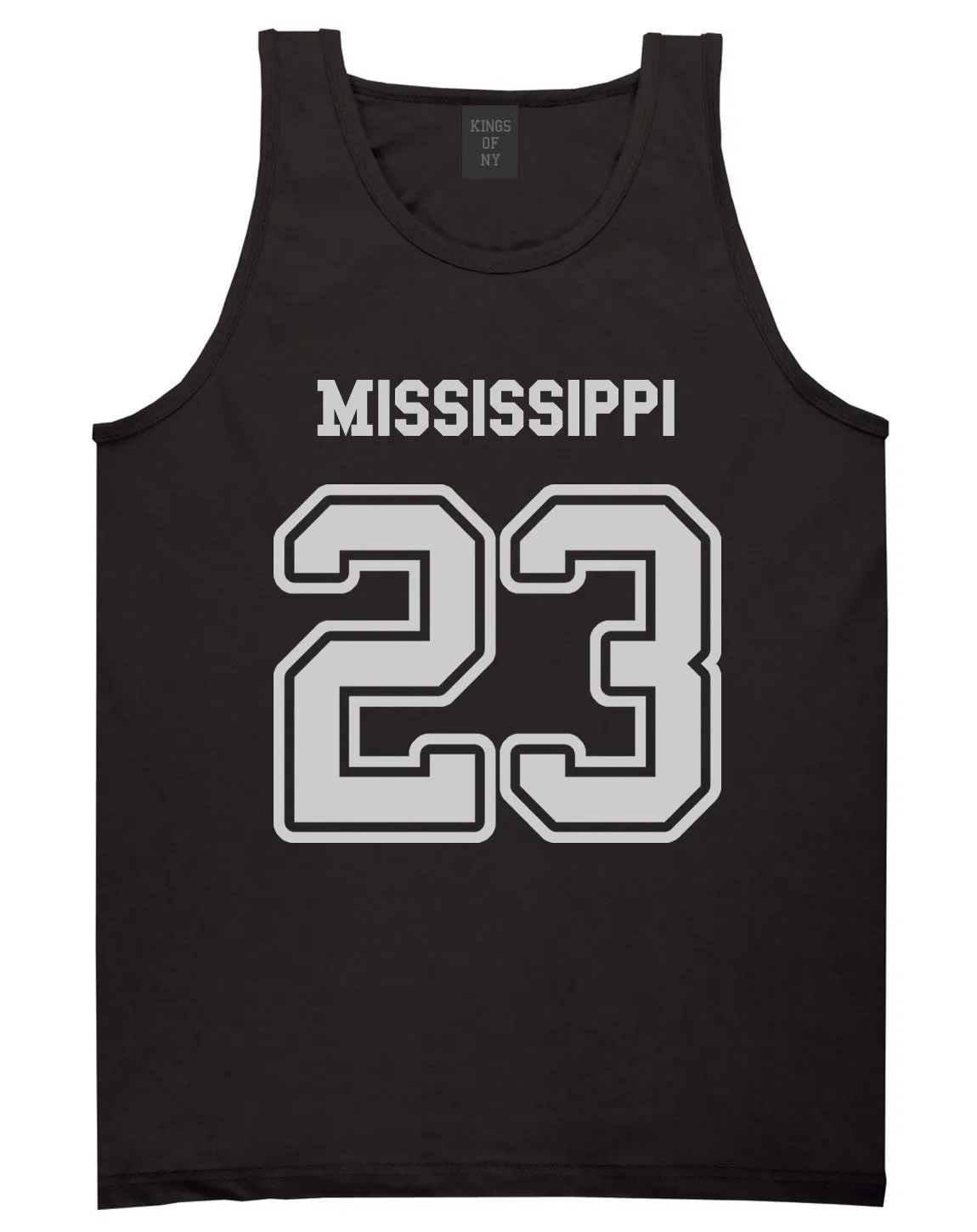 Sport Style Mississippi 23 Team State Jersey Mens Tank Top
