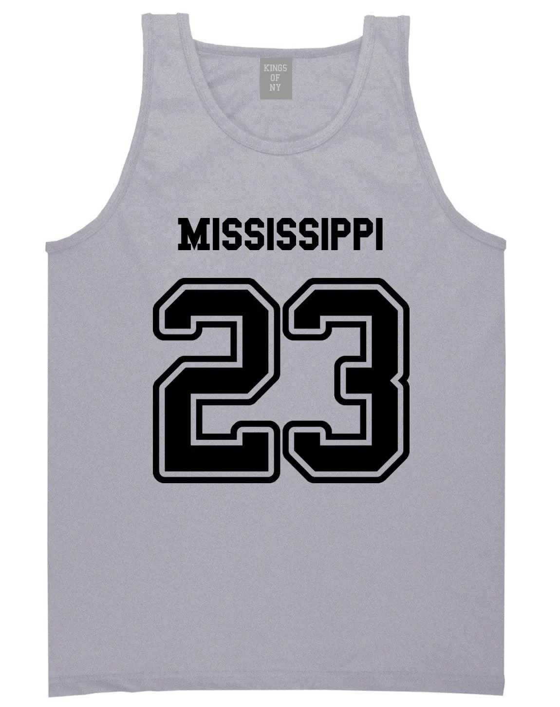 Sport Style Mississippi 23 Team State Jersey Mens Tank Top