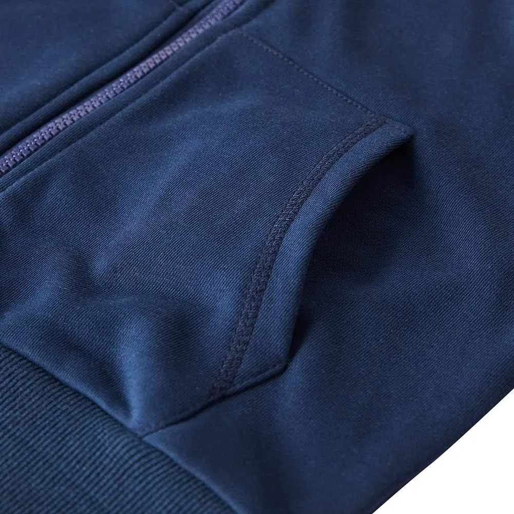 Spring&Gege Youth Solid Classic Hoodies Soft Hooded Full Zip Sweatshirts for Children (3-14 Years)