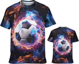 Tiannee Boys Girls 3D Graphic T Shirt, Novelty Kid's Shirts, Casual Crewneck Short Sleeve Tops Tees 6-16 Years